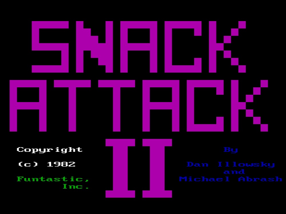 Title Screen of Snack Attack II for DOS